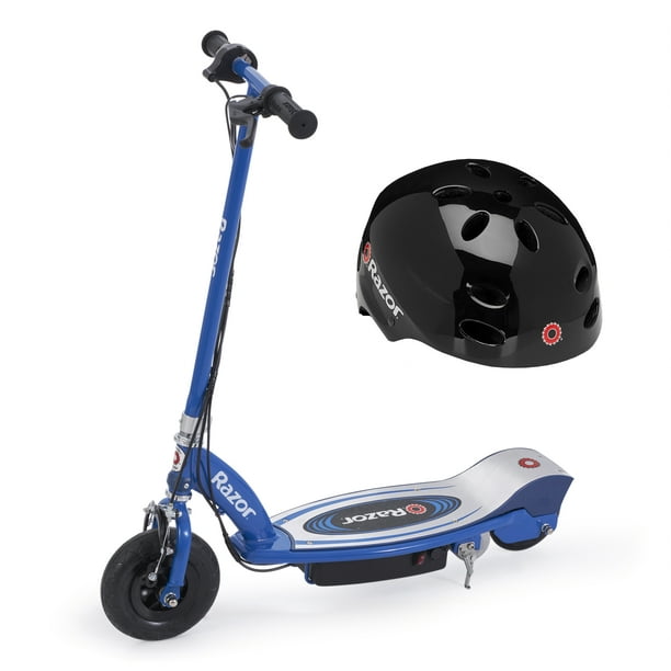 Razor E100 Trottinette électrique motorisée 24 V pour enfants avec casque  Bleu 