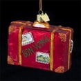 thumbnail image 2 of Novelty Glass Traveler's Suitcase \"Bon Voyage\" Christmas Ornaments, 2 of 2