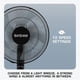 thumbnail image 4 of Ventilador de piso con pedestal y soporte Hurricane de 3 velocidades, 4 of 5