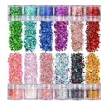 thumbnail image 3 of Lentejuelas Para Decoración De Uñas, 12 Cajas Finas, Escamas De Uñas Con Forma Hexagonal De Estrella Colorida, Bonitas Para Mascotas, Seguras Para Fiestas, 3 of 8