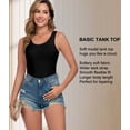 thumbnail image 2 of wirarpa Women's Tank Tops Micro Modal Undershirts Summer Camis 2-Pack Black Brown S-2XL, 2 of 7