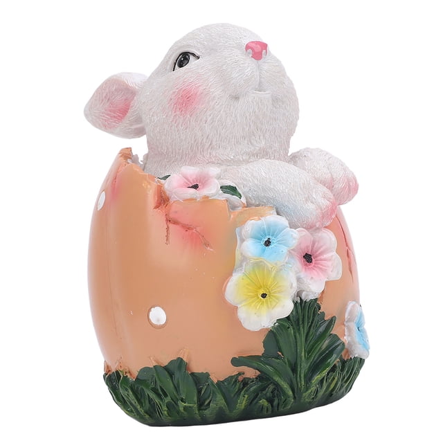 Easter Bunny Statue, Easter Egg Rabbits Decor Garden Statues Rabbits for Garden Yard Home Easter Decorations