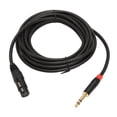 thumbnail image 2 of Quarter Inch TRS Jack Cable, Multilayer Shield Structure XLR Female To 1/4 Inch TRS Cable 16.4FT  For Sound Consoles, 2 of 8