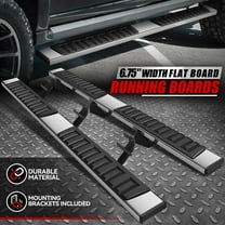 Nuvision for 15-24 Ford F150-F450 Super Crew Cab 6.75" Side Step Nerf Bar Running Boards