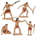 thumbnail image 1 of KAKOWELY Primitive human toy model 5Pcs Primitive Men Hunting Scene Model Kit Realistic Simulation Scene Layout Primitive Men Primitive Men Model For Sand Table Layout, 1 of 5
