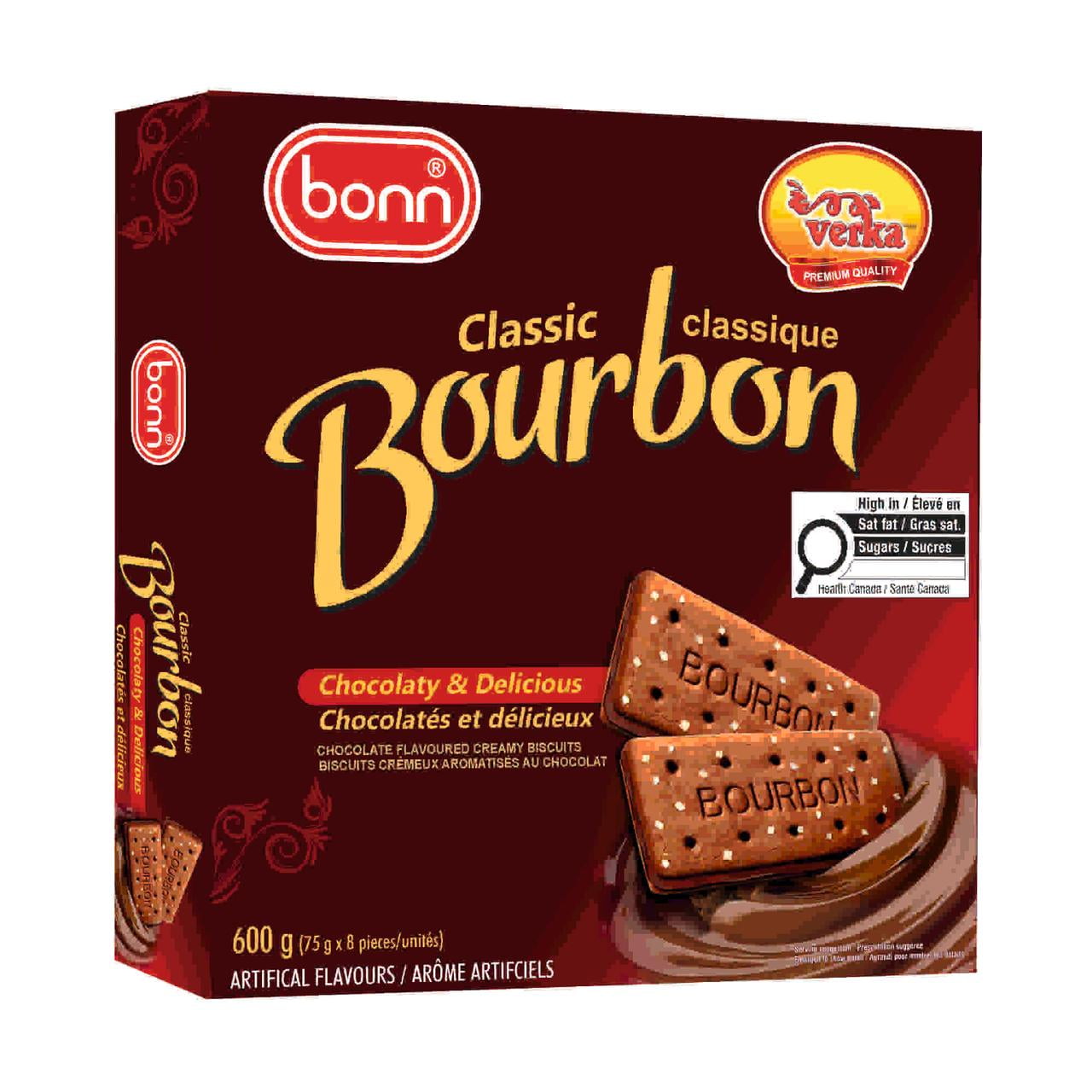 Biscuits à la crème aromatisés au chocolat Bourbonn de Bonn, 600g Chocolaté et délicieux