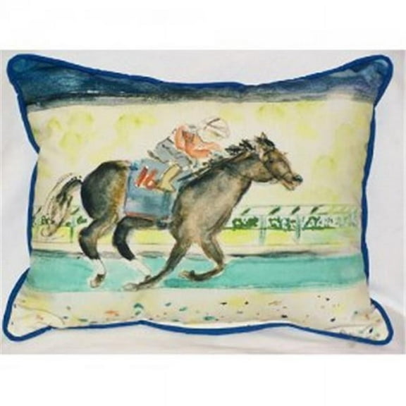 Betsy Drake ZP109 Derby Winner Indoor & Outdoor Throw Pillow- 20 x 24 in.