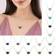 thumbnail image 3 of Collier Pendentif Femme Mode Forme Diamant Collier Charme Collier Clavicule, 3 of 5