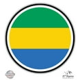 thumbnail image 1 of Gabon Flag - 12" Vinyl Sticker Waterproof Decal, 1 of 1
