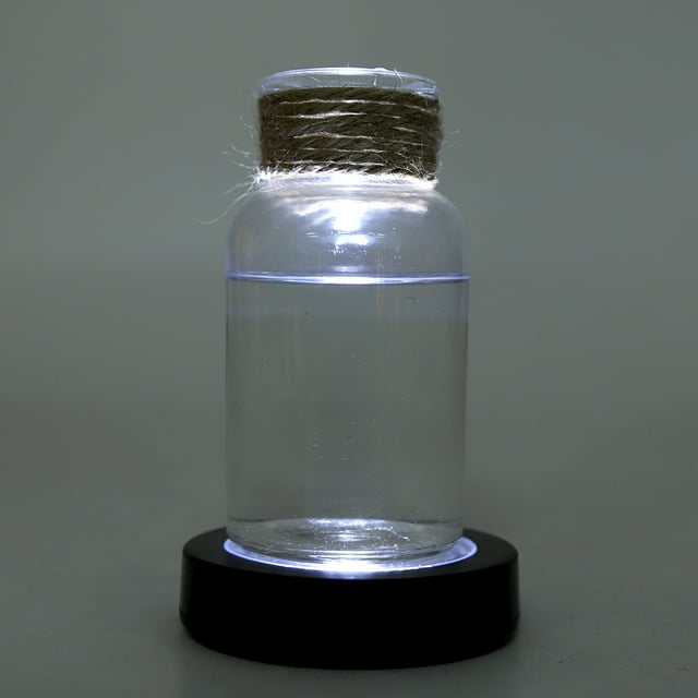 Cup Holder Cup Wine Bottle Coaster With Changing LED Light Black Shell White Light No Battery Included