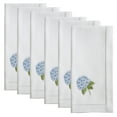 thumbnail image 3 of Saro Lifestyle Embroidered Blue Hydrangea Hemstitched Napkin (Set of 6), 3 of 3