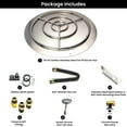 thumbnail image 3 of Dreffco Stainless Steel Fire Pit Burner Pan & Ring Standard Kit with Spark Ignition for Natural Gas, 36-Inch Pan, 30-Inch Ring, 250,000 BTU Max, 3 of 10