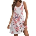 Mrigtriles Dress for Women Vacation Beach Swim Cover Up Sleeveless
