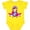 Yellow, variant on Inktastic Pilot Girl, Airplane, Plane, Flying, Brown Hair Girls Baby Bodysuit
