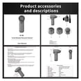thumbnail image 3 of Portable Air Blower USB Rechargeable Anti Slip Handle 500000RPM Electric Cordless, 3 of 7