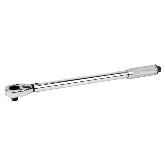 Performance Tool Torque Wrench M200DB Clicking Type; 1/2 Inch Drive; 10-150 Foot Pound Torque Range; Chrome Plated; Alloy Steel