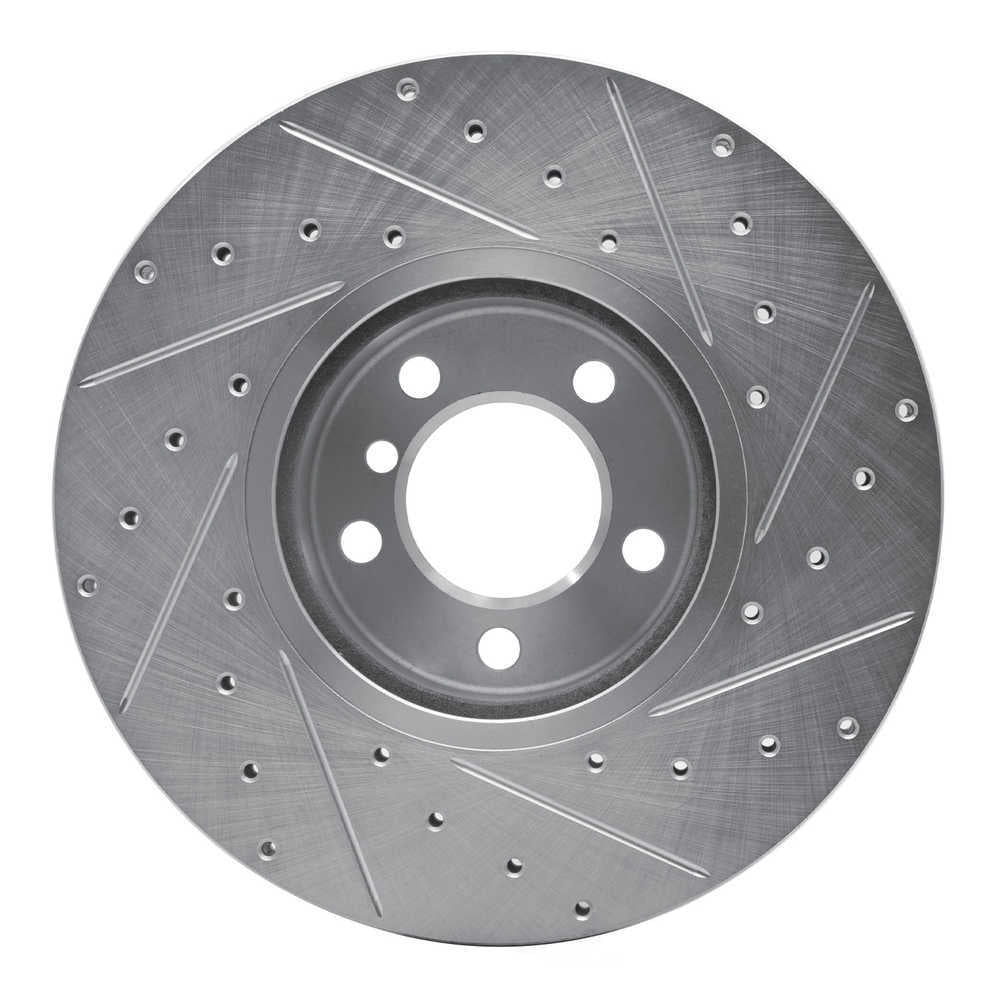 Dynamic Friction Company 631-31108L DFC Brake Rotor - Drilled And Slotted - Silver