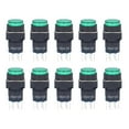 thumbnail image 2 of 25 interruptores de botón momentáneos con autobloqueo, 8 pines, 16 mm, redondos, con luz, 12 V, para ControlGreen, 2 of 14