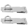 thumbnail image 2 of Dioche Gate Bolt Lock, Heat‑ Door Hasp, Security Door Lock, Door Clasp, Access Control Cupboards Storage Containers For Drawers Cabinets, 2 of 8