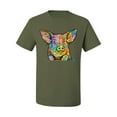 thumbnail image 3 of Dean Russo The Pig Animal Lover Men's Graphic T-Shirt, Military Green, 5X-Large, 3 of 6
