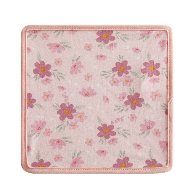 Parent's Choice 9"x9" Floral Washcloths, 6 Pack