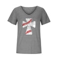 thumbnail image 4 of Womens Hawaiian T-Shirts,Womens Cute Tropical Print Graphic Tee Shirts Vneck Short Sleeve Casual Summer Beach Vacation Shirts Tops, 4 of 5