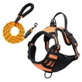 thumbnail image 2 of No-Pull Dog Harness with Leash – Soft Padded Vest for Large Dog, Easy On/Off, Adjustable No-Choke Walking Harness Orange XL, 2 of 7