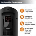 thumbnail image 6 of Lasko 22.5" 1500W Oscillating Ceramic Tower Space Heater with Remote Control, Black, 751321, 6 of 13