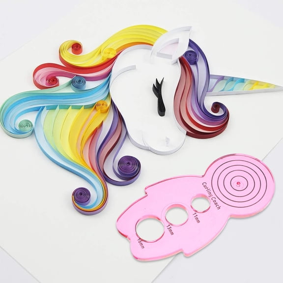 OUNONA Plastic Paper Quilling Crimper Machine for Craft Projects, 5 Pieces Set for Art