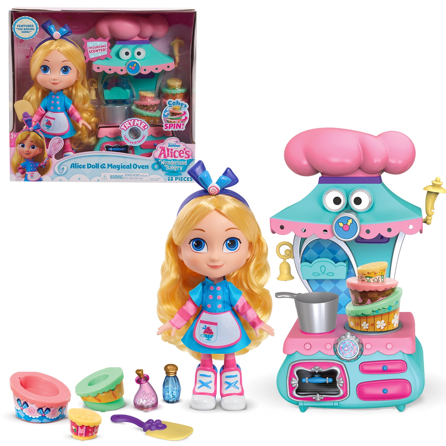 Disney Junior Alice’s Wonderland Bakery Alice & Magical Oven Set, Kids