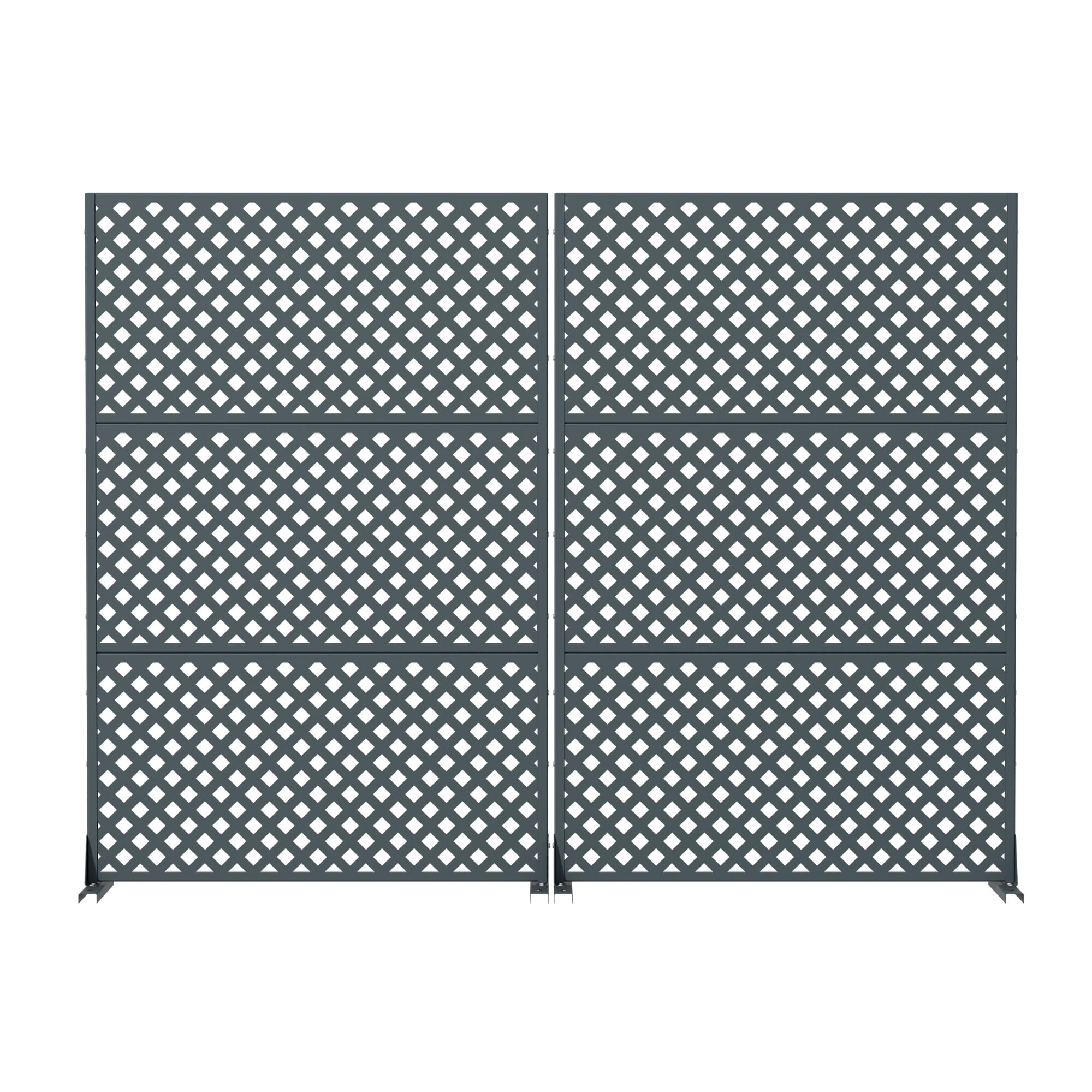 MAYEERTY 72*35in Outdoor Privacy Screen, Metal Privacy Fence, Privacy Panel for Patio, Balcony, Backyard, Garden