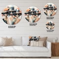 thumbnail image 4 of Designart "Stylish Hats Collection IV" Fashion Oversized Wall Clock, 4 of 5