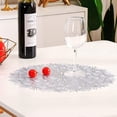 thumbnail image 5 of Juego de 6 manteles individuales para mesa de comedor, resistentes a las manchas, lavables, duraderos, de vinilo prensado metálico, elegantes alfombrillas de cocina, 5 of 5