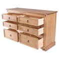 thumbnail image 4 of Wood Dresser 3+3 Drawers Chest Corona | Furniture Dash COR513, 4 of 6