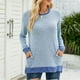 thumbnail image 2 of Camisas Para Mujer Cuello Redondo Color A Juego Bolsillo Recreativo Manga Larga Tops Odeerbi ODB129184, 2 of 7