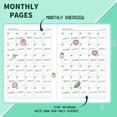 thumbnail image 4 of A5 Planificador Mensual Libro de Calendario | Cuaderno de presupuesto de efectivo autocompletado | Portátil 8.46x5.7in | Papel grueso | Giro de 180° plano | Marcador incorporado | 1 pieza, 4 of 6