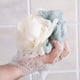thumbnail image 3 of Paquete de 4 esponjas de lufa para baño, malla de encaje, esponjas de lufa, surtido de esponjas de lufa para baño multicolor para piel sedosa, espuma de limpieza completa, lujosos accesorios de baño MFZFUKR CPB-DE-LYY07, 3 of 6