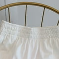 thumbnail image 2 of Qarigey Pantalones cortos de mujer Color sólido Reemplazo Adelgazante Casual Elegante Cintura alta Verano Chicas Señoras Pantalones Prendas para la parte inferior del cuerpo Blanco METRO, 2 of 6