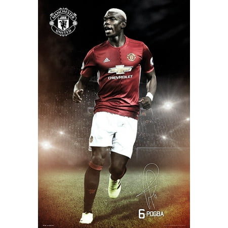 Manchester United Fashion - Manchester United Pogba 1617 Laminated Poster (24 x 36)