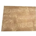 thumbnail image 3 of Tapis Floral de Transition en Laine Brun Tufté à la Main, 3 of 3