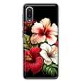 thumbnail image 1 of MUNDAZE Samsung Galaxy A02 Pink Red Hibiscus Wild Flowers Floral Shockproof Clear Hybrid Protective Phone Case Cover, 1 of 5