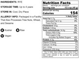 Food To Live Whole Rye Berries - 1 LB, Raw, Hulled, Vegan, Kosher For Baking Bread, Porridge & Salads