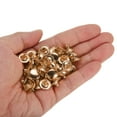 thumbnail image 4 of Uxcell 60Pack Double Cap Leather Rivet, 12x8mm Round Cap Tubular Metal Studs Leather Crafting Rivet, Light Gold, 4 of 7