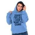 thumbnail image 3 of I Didn't Want to Come Introvert Funny Unisex Plus Fleece Graphic Hoodie Brisco Brands 4X, 3 of 5