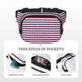 thumbnail image 5 of Easygdp Stars And Stripes Fanny Packs for Women Men, Belt Bag, Fashion Crossbody Bags, for Workout/Running/Hiking, 5 of 9