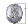 thumbnail image 2 of BSF-173-10X14MM Silver Overlay Oval Shape Brushed Bead, 2 of 2