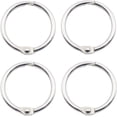 thumbnail image 1 of 50Pcs Binder Rings 1.25 Inch,Nickel Plated Steel Book Rings,Loose Leaf Binder Rings,Key Rings,Metal Rings For Index Cards., 1 of 5