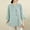 Light Blue, variant on ZGRBOU Embroidery Qipao Shirts for WomenTraditional 3/4 Sleeve Frog Button Blouse Cotton Linen Collar Casual Chinese Tops