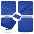 thumbnail image 4 of Unique Bargains Waterproof Zipper File Bags, A4 Document Holders for Office, Blue 3 Pack, 4 of 6