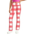 thumbnail image 7 of vokkrv Girls Flare Leggings Kids Bell Bottoms High Waisted Bootcut Yoga Dance Flared Pants Red 3-4 Years, 7 of 7